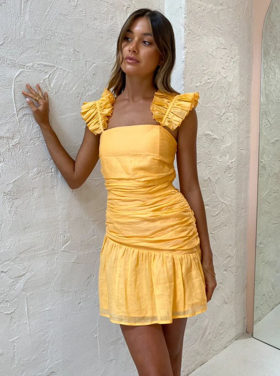 Issy Shangri-La Dress in Orange Sorbet