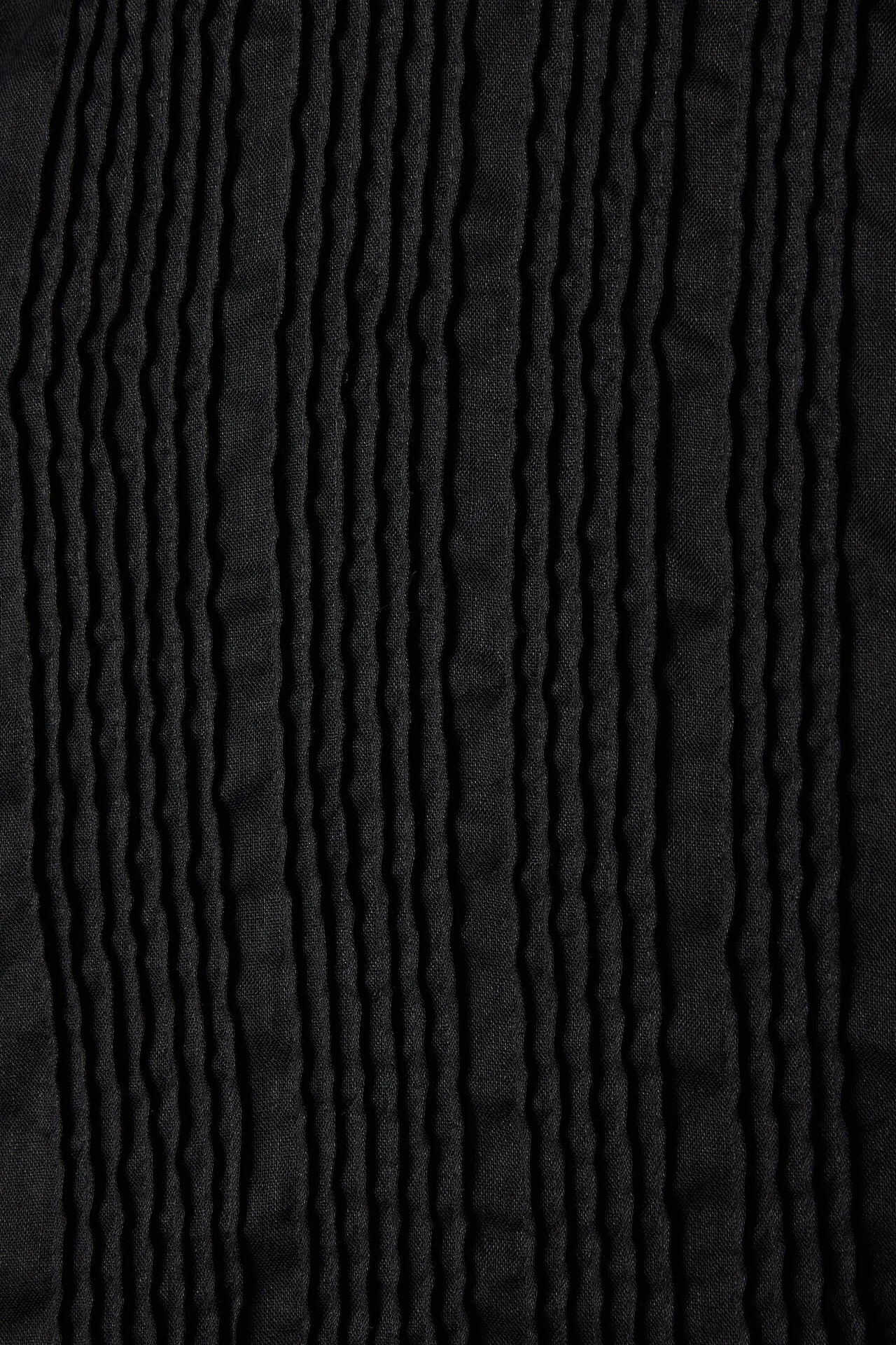 Jess Blouse Black Ramie Cotton