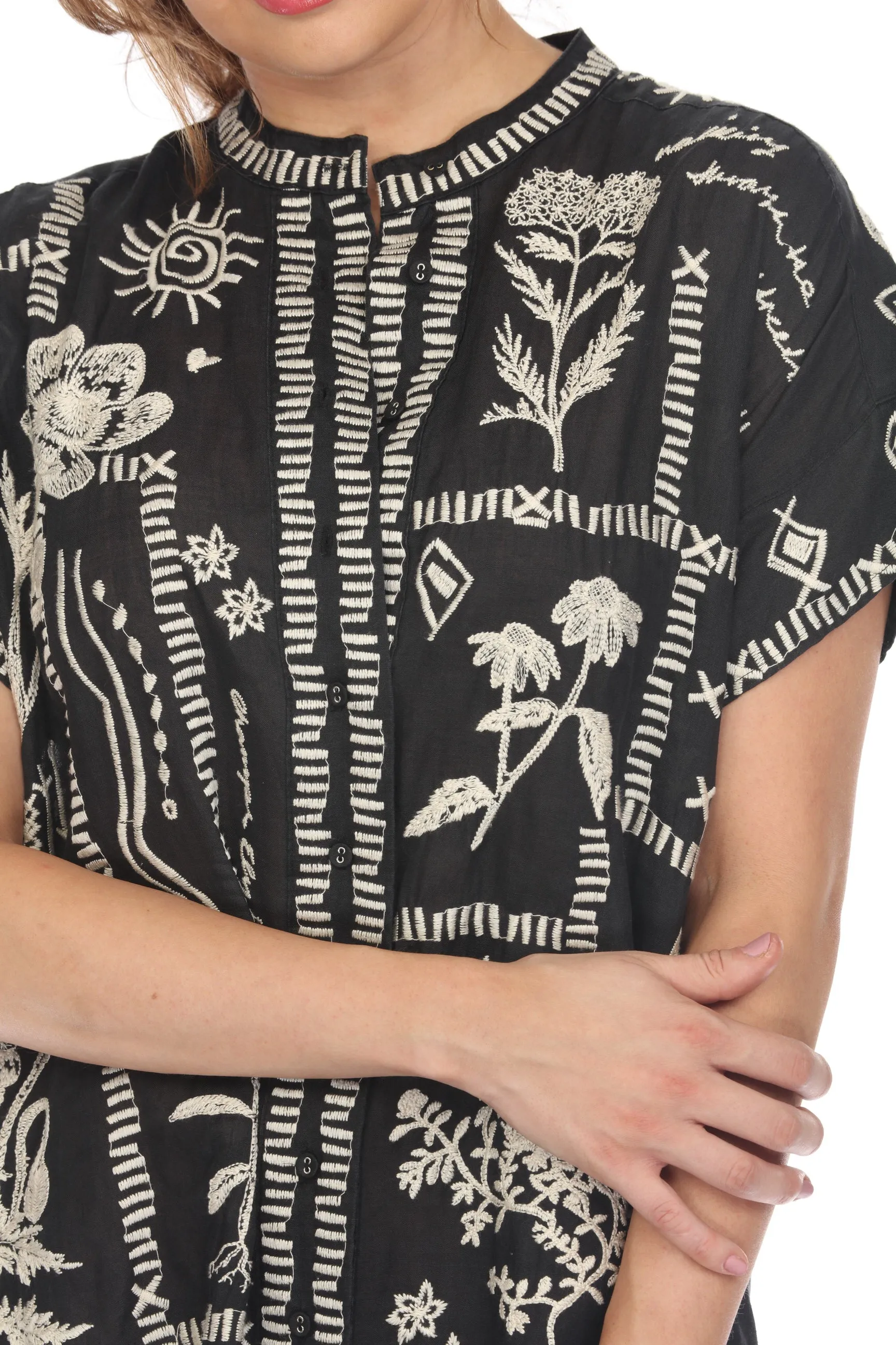 Johnny Was Workshop Botanique Dolman Swing Tunic Dress W29324 *
