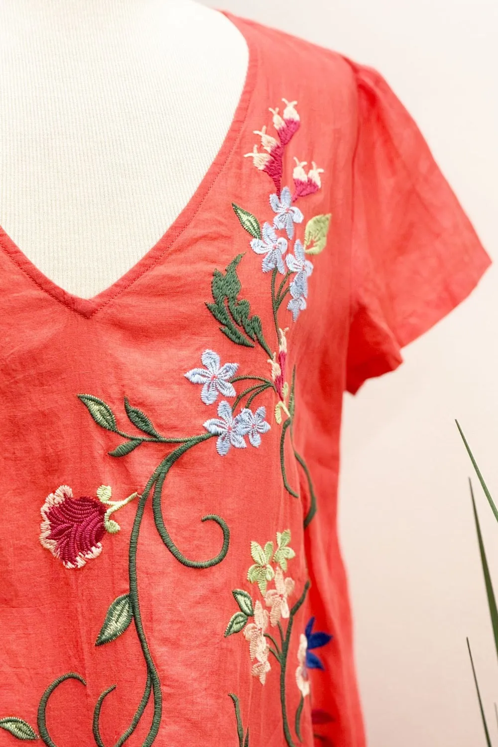 Johnny Was Workshop Madaleina Floral Drape Tunic Dress W35224 *