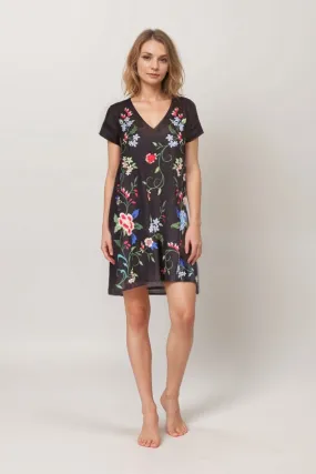 Johnny Was Workshop Madaleina Floral Drape Tunic Dress W35224 *
