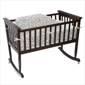 Jolly Jumper Mission Rocking Cradle in Espresso Finish