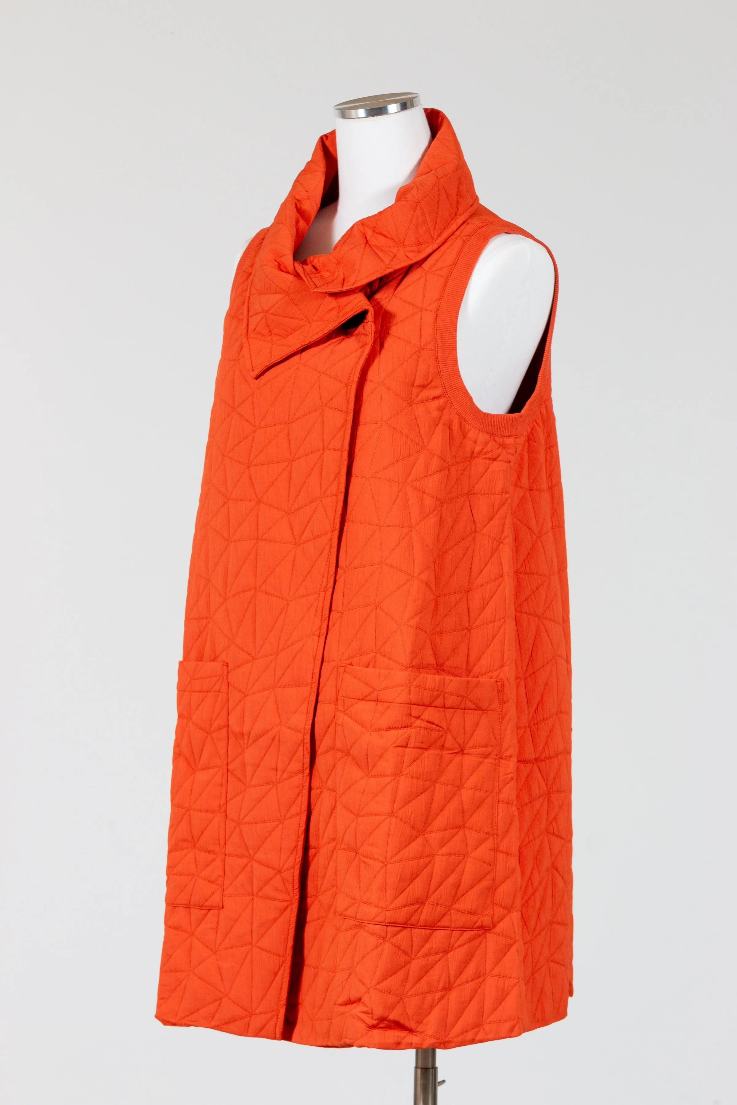 Kaleidoscope Quilted Pocket Vest