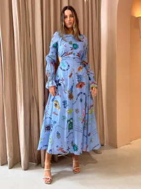 Kate Ford Caracus Cut Out Gown in Multi