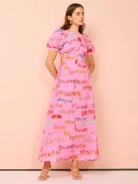 Kate Ford Cavalcade Puff Gown in Multi