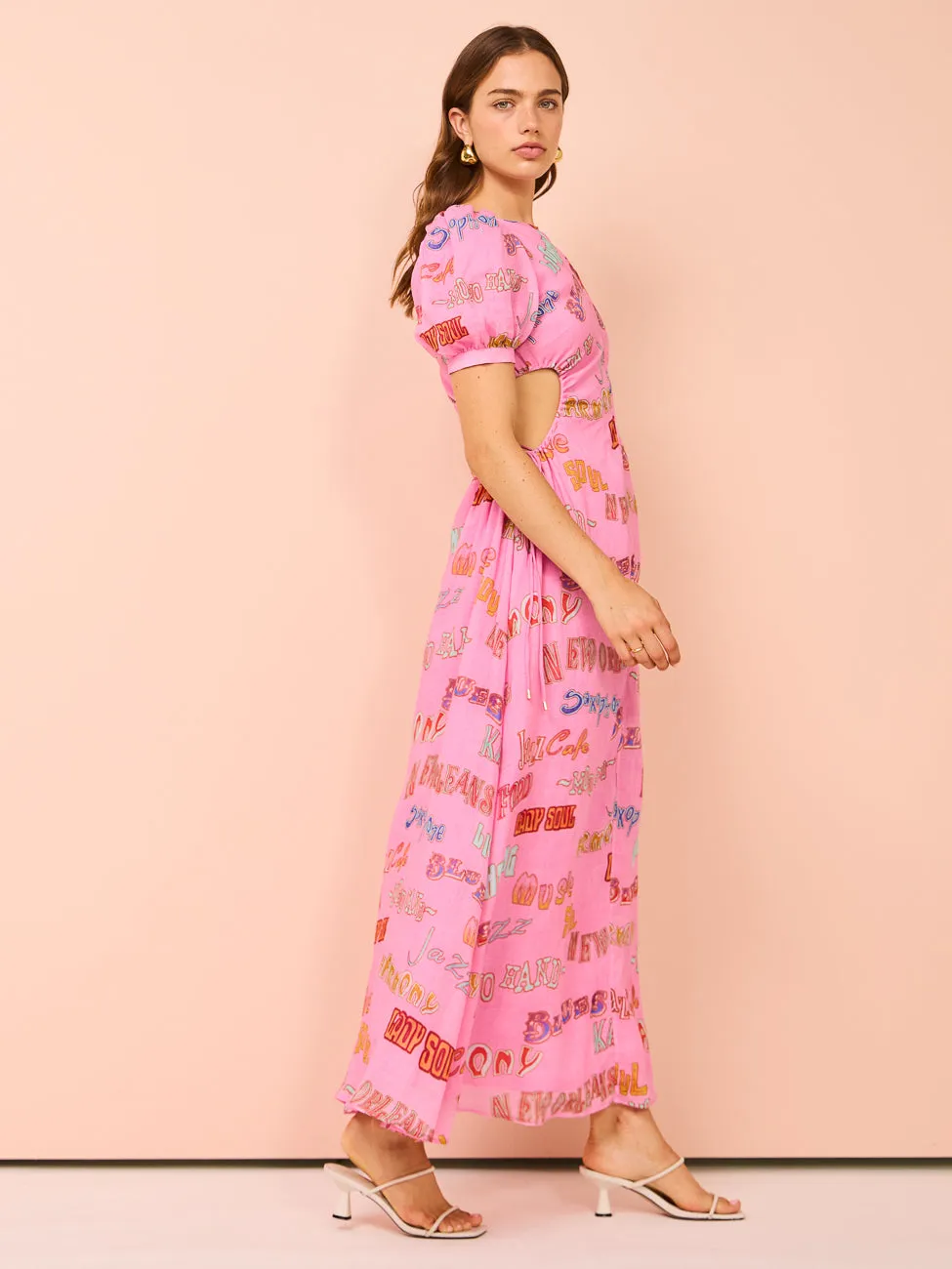 Kate Ford Cavalcade Puff Gown in Multi