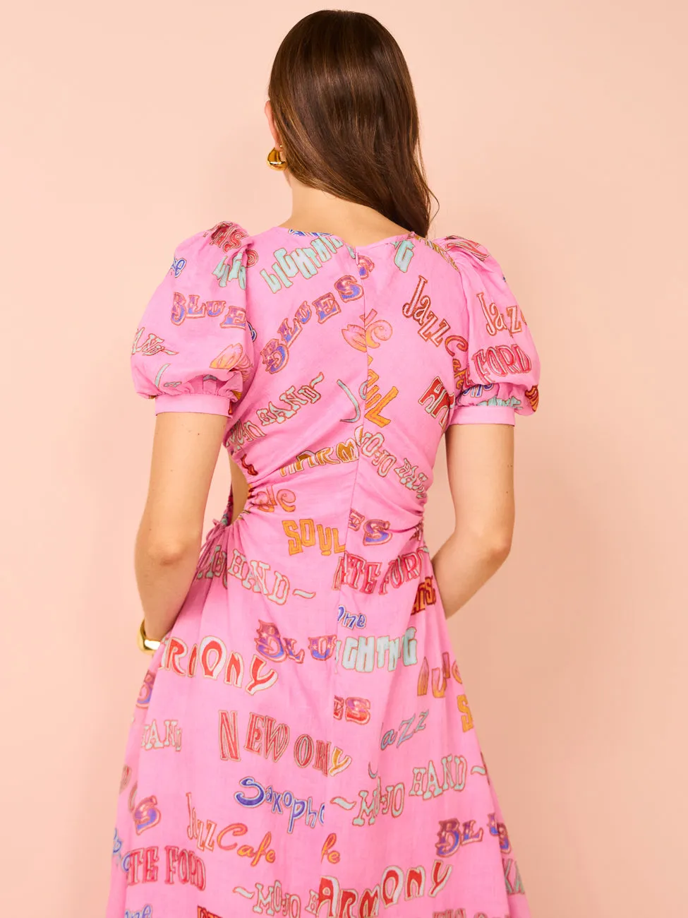 Kate Ford Cavalcade Puff Gown in Multi
