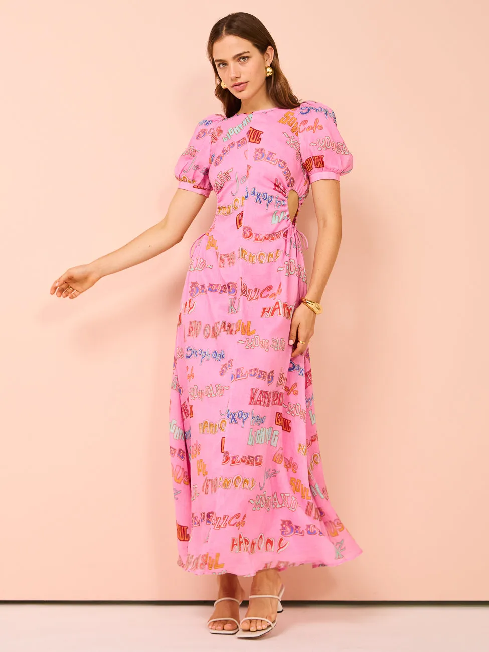 Kate Ford Cavalcade Puff Gown in Multi