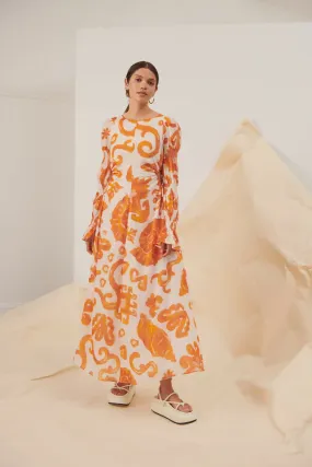 Kate Ford Elis Cut Out Gown Print Size 8, 12