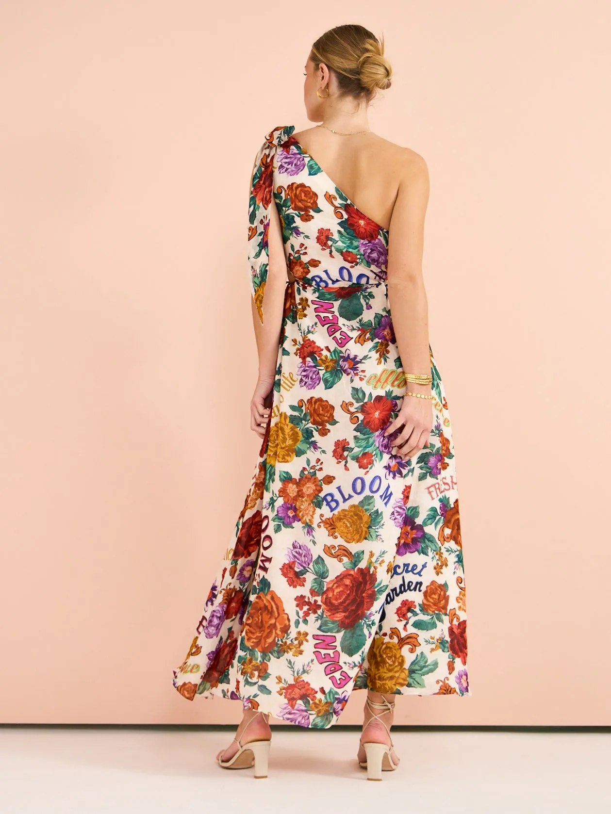 Kate Ford Palermo Tie Cut Dress in Multi