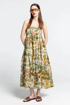 KW Zestful Dress | Insects & Fruit Washed Ramie