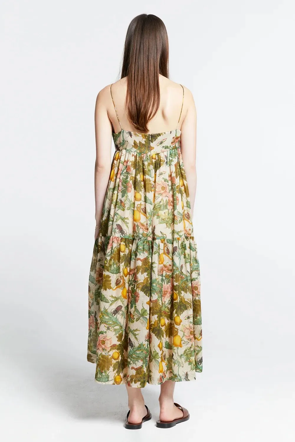 KW Zestful Dress | Insects & Fruit Washed Ramie