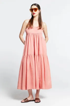 KW Zestful Dress | Washed Ramie Watermelon
