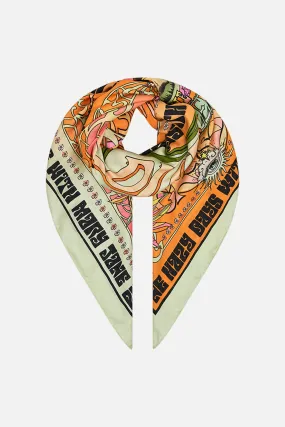 LARGE SQUARE SCARF LETS CHASE RAINBOWS