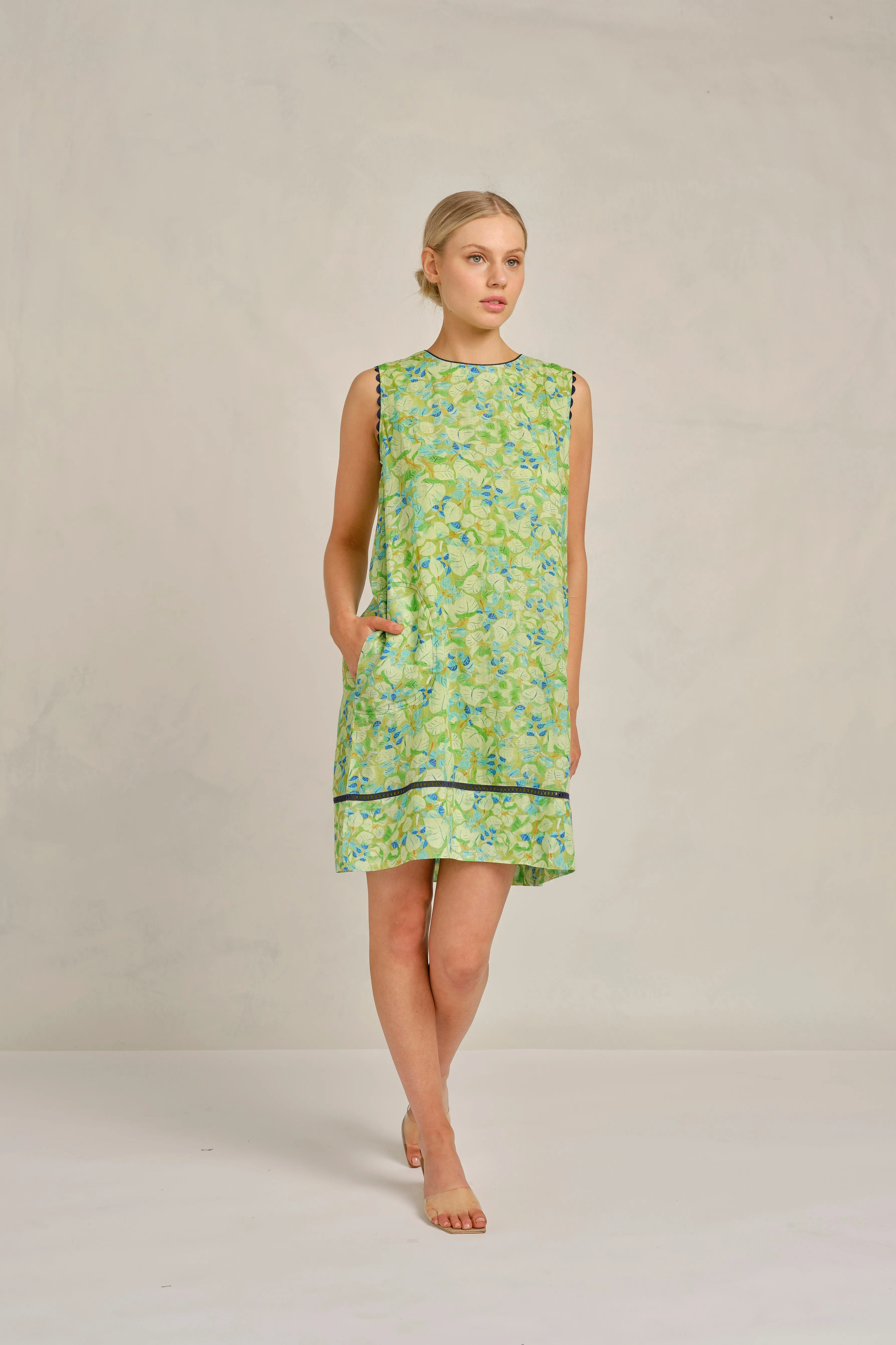 Lenna Ramie Dress in Meadow Delilah Print