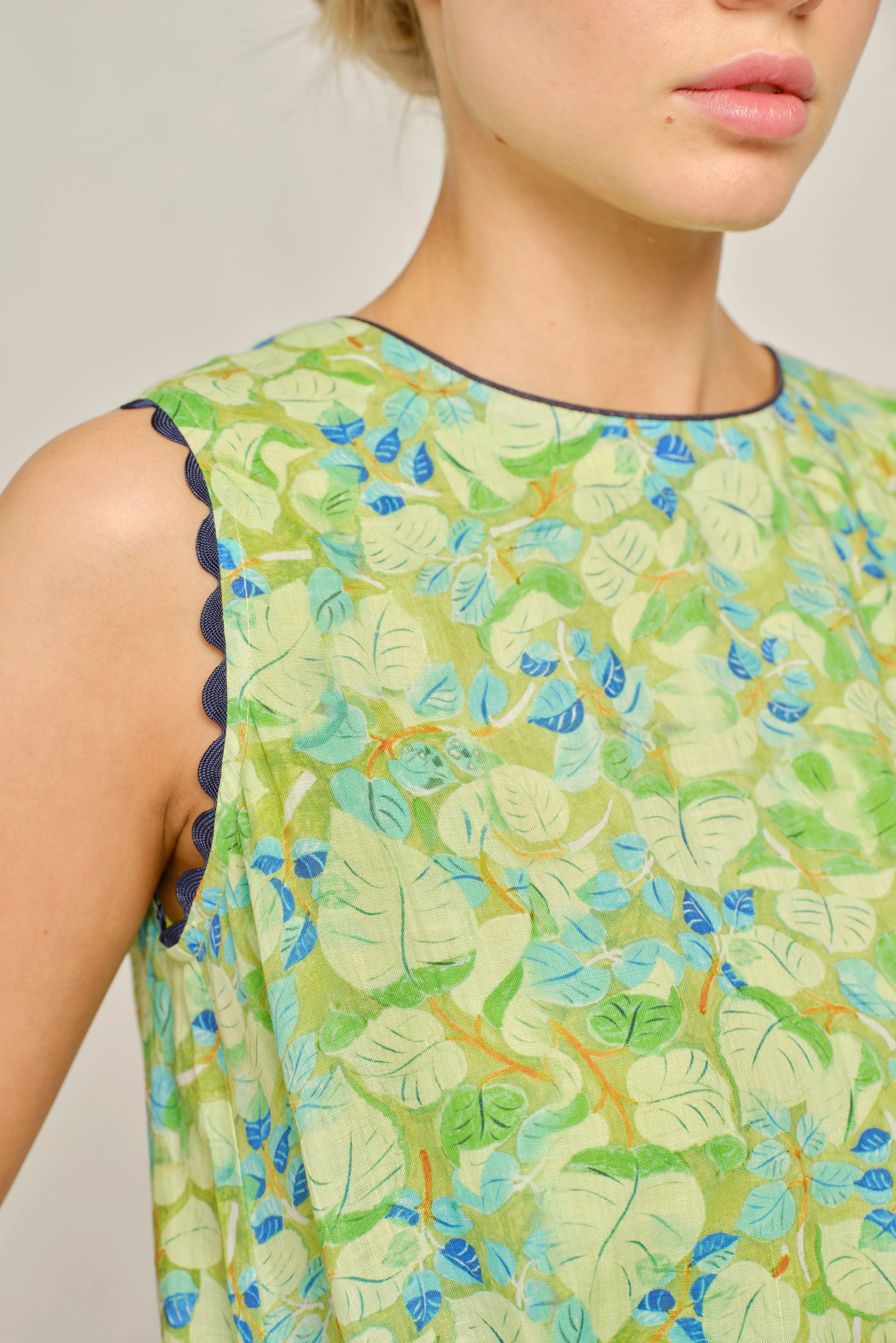 Lenna Ramie Dress in Meadow Delilah Print