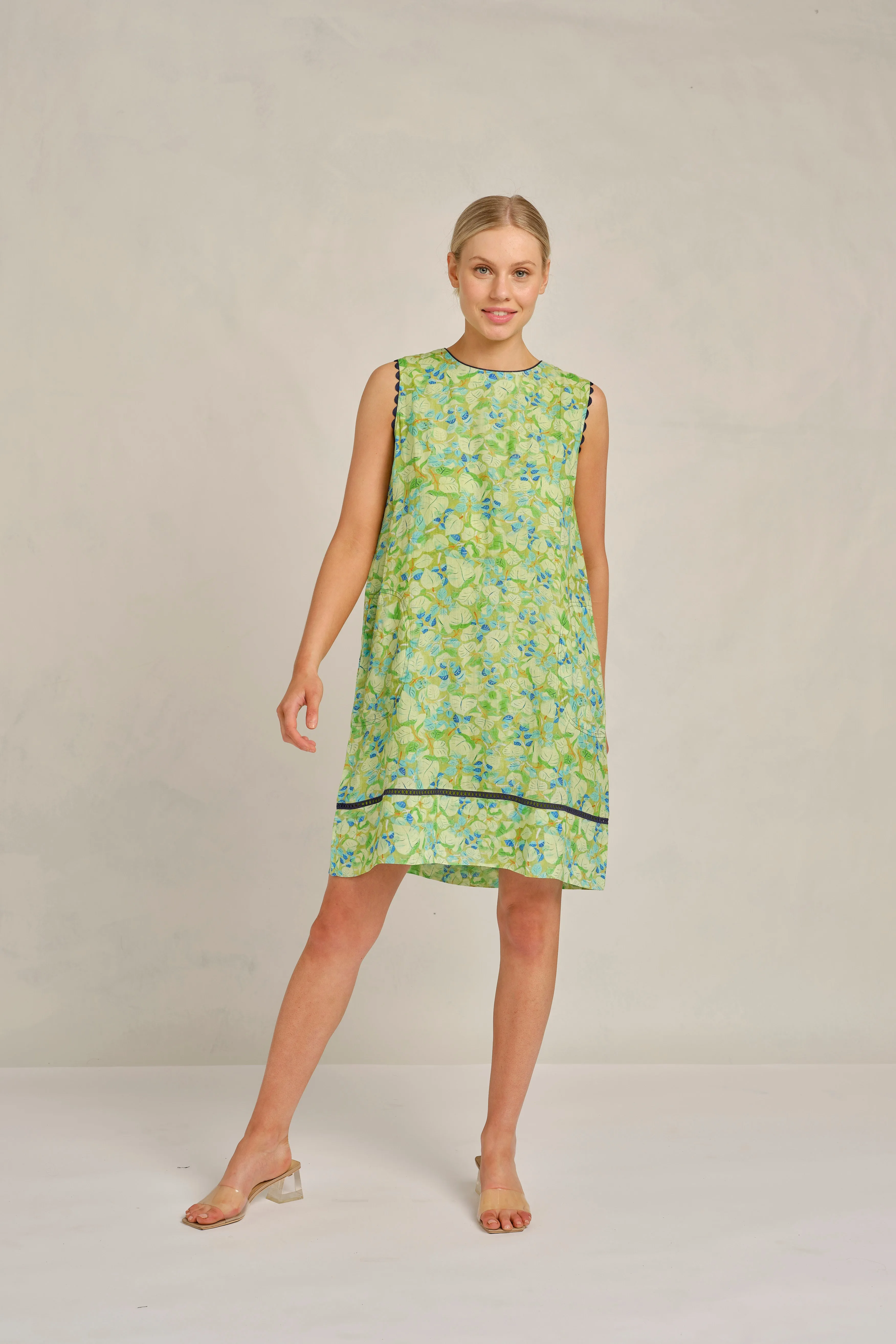 Lenna Ramie Dress in Meadow Delilah Print
