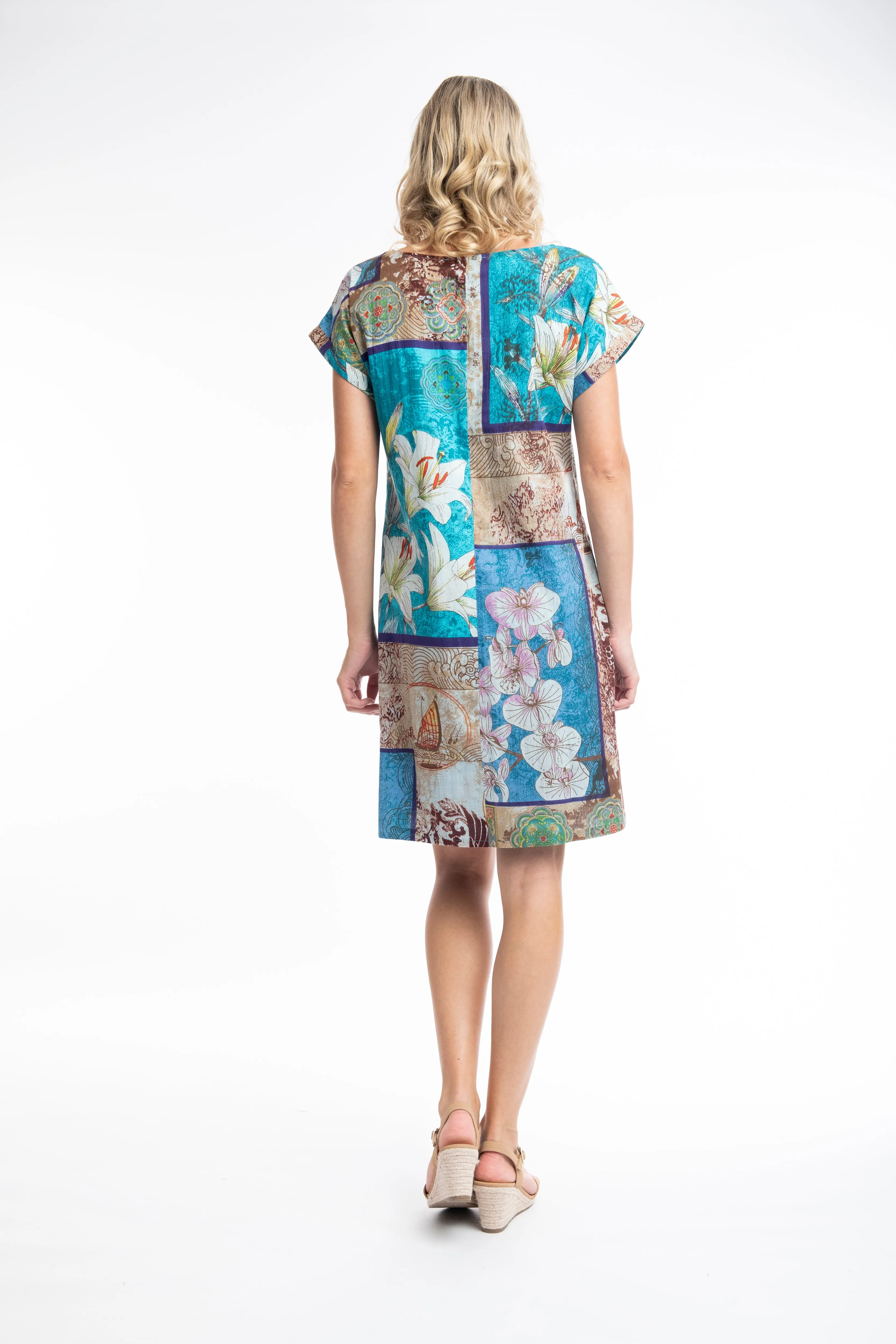 Leonardo Dress Shift Short Sleeve Reversible