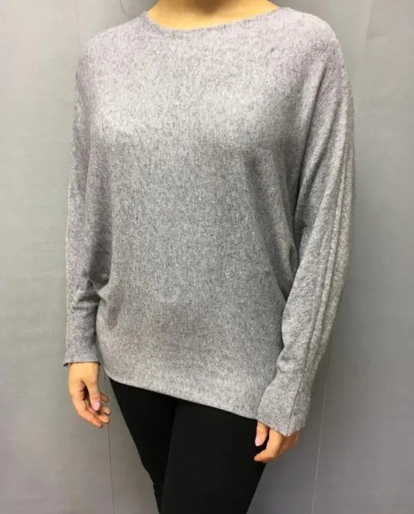 Limited Edition Angels Batwing Jumper In Shocking Pink Made In Italy By Feathers Of Italy