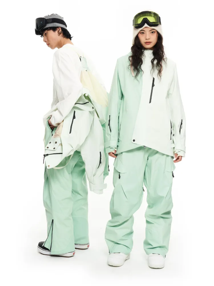 LITAN Gradient Color Mountain Snow Pants - Men's