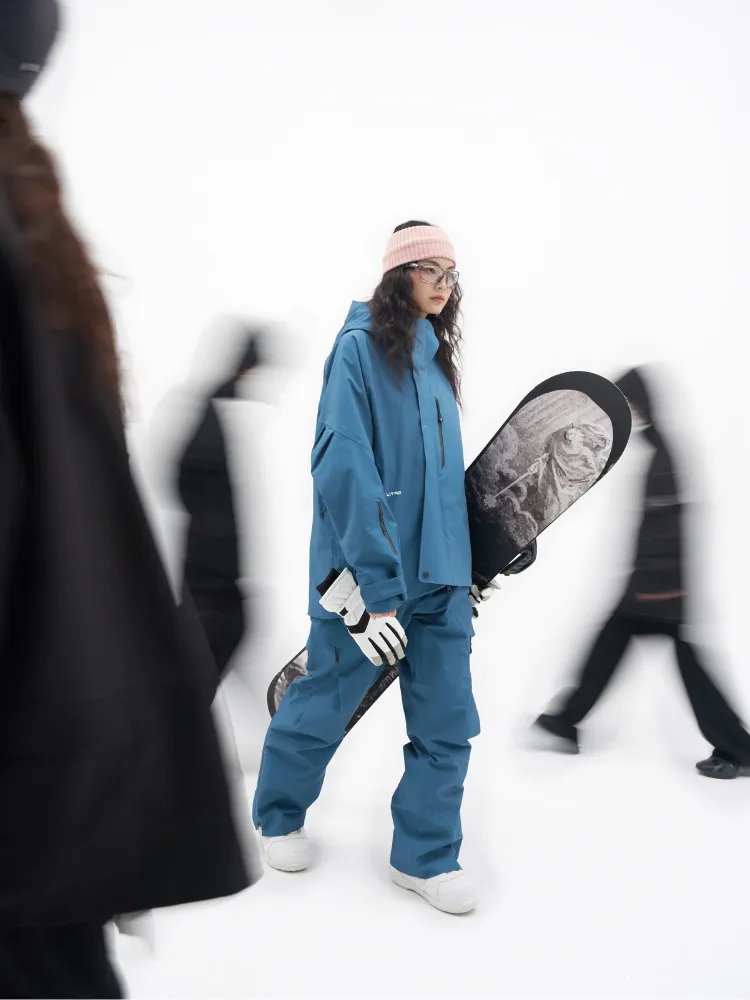 LITAN Gradient Color Mountain Snow Pants - Men's