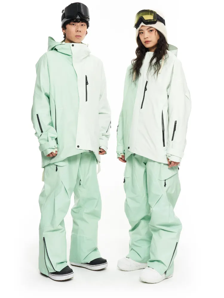 LITAN Gradient Color Mountain Snow Pants - Men's