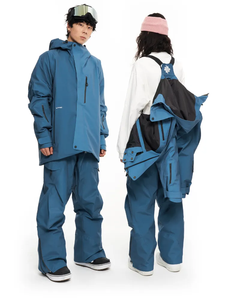 LITAN Gradient Color Mountain Snow Pants - Men's