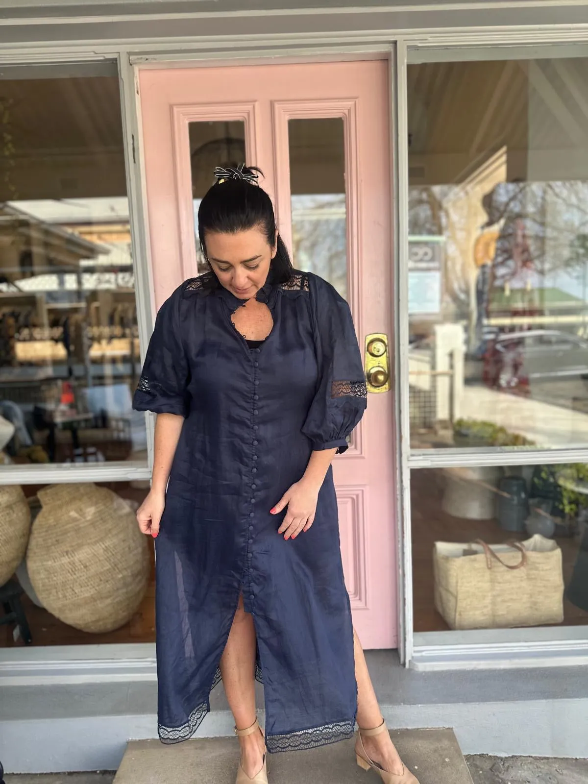 Locate Dress - Indigo