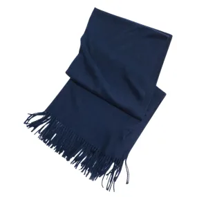 Look by M Soft Basic Navy Cashmere Scarf (Women's)
