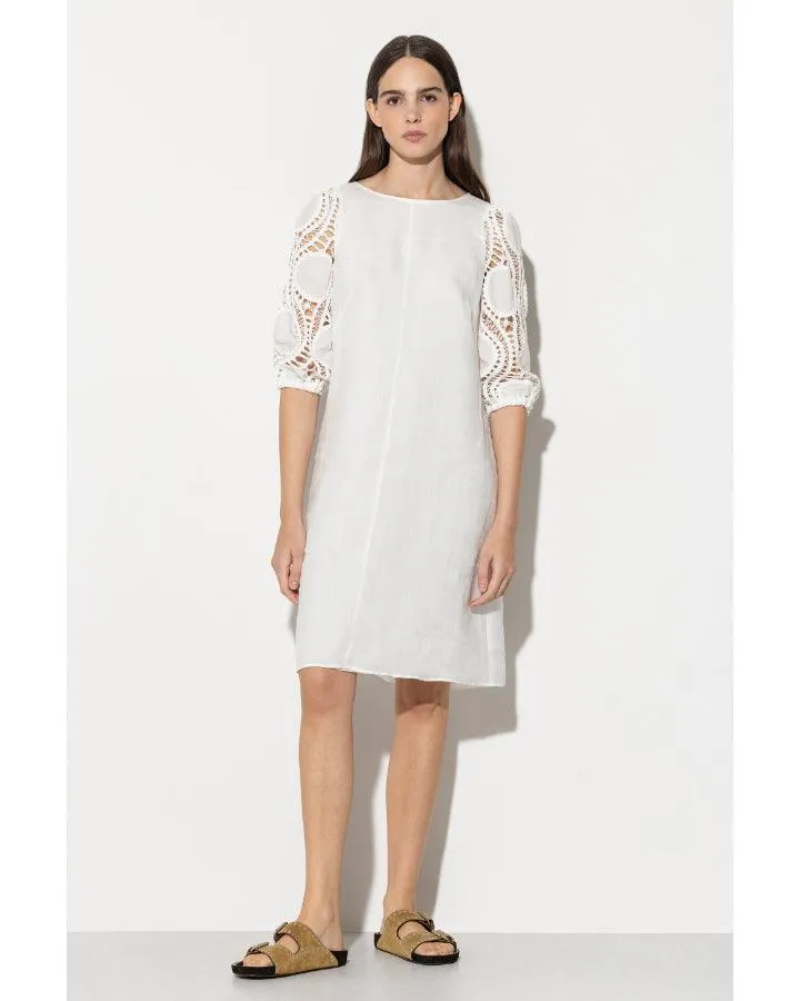 Luisa Cerano Crochet Sleeve Dress