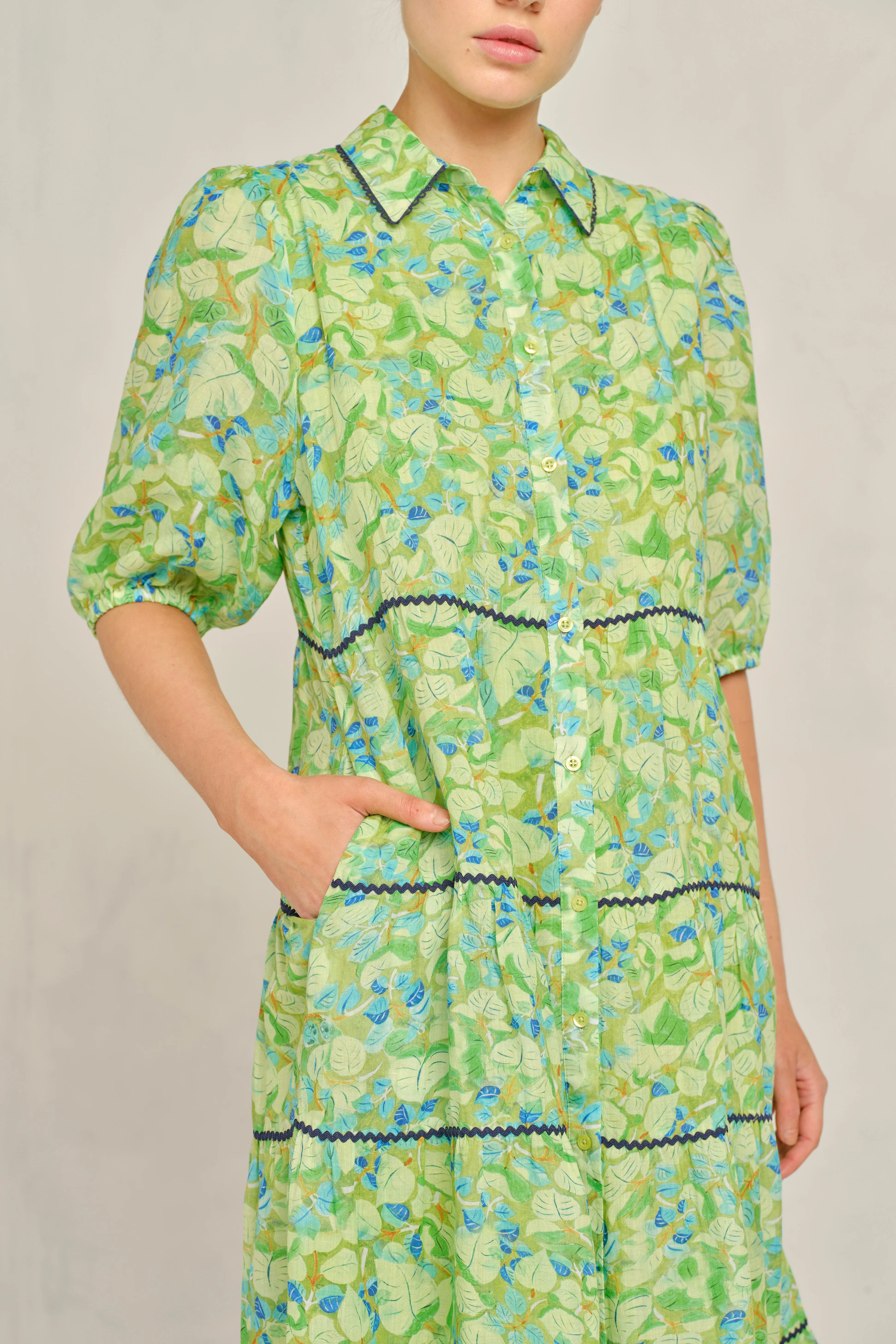 Marlow Ramie dress in Meadow Delilah Print
