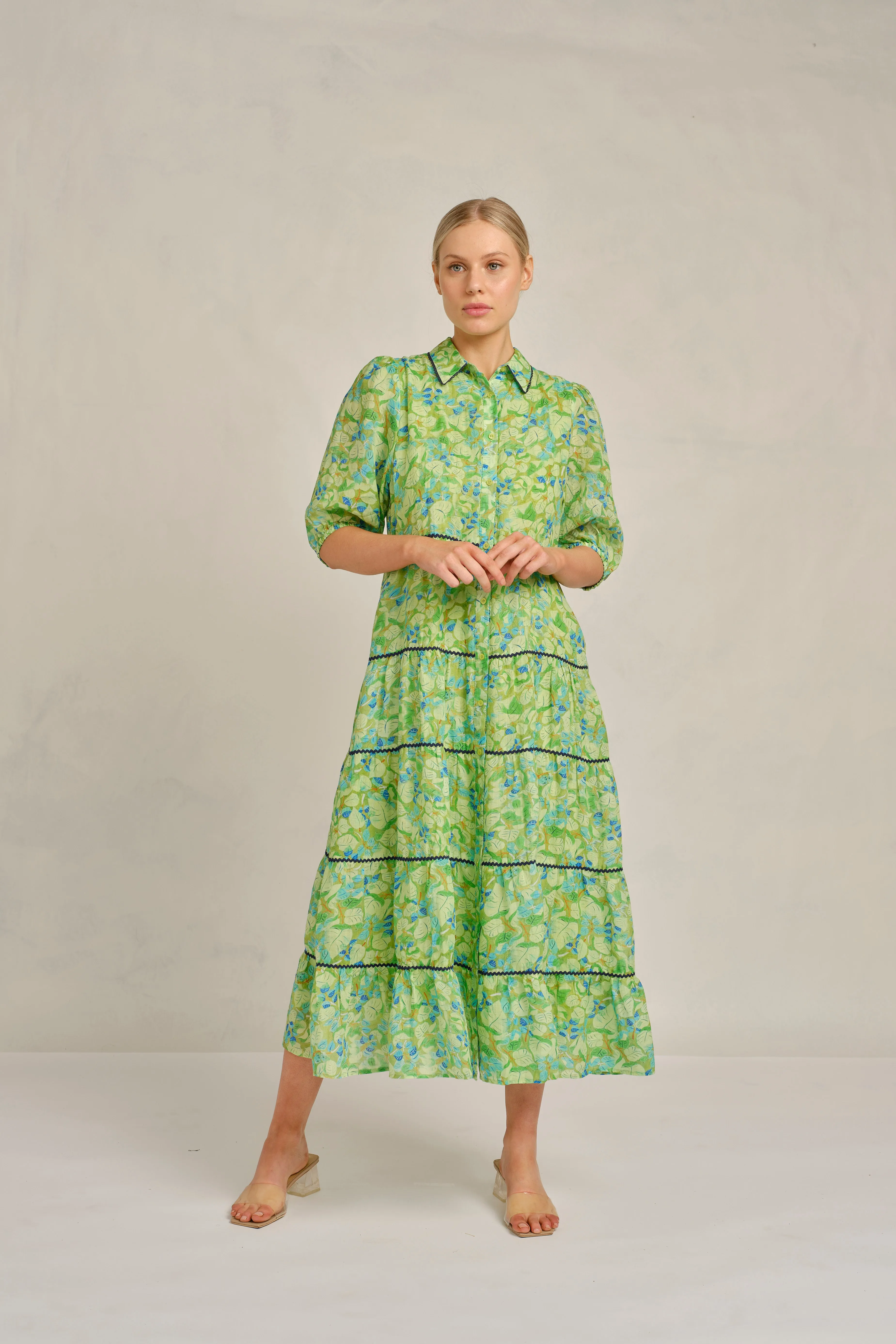 Marlow Ramie dress in Meadow Delilah Print