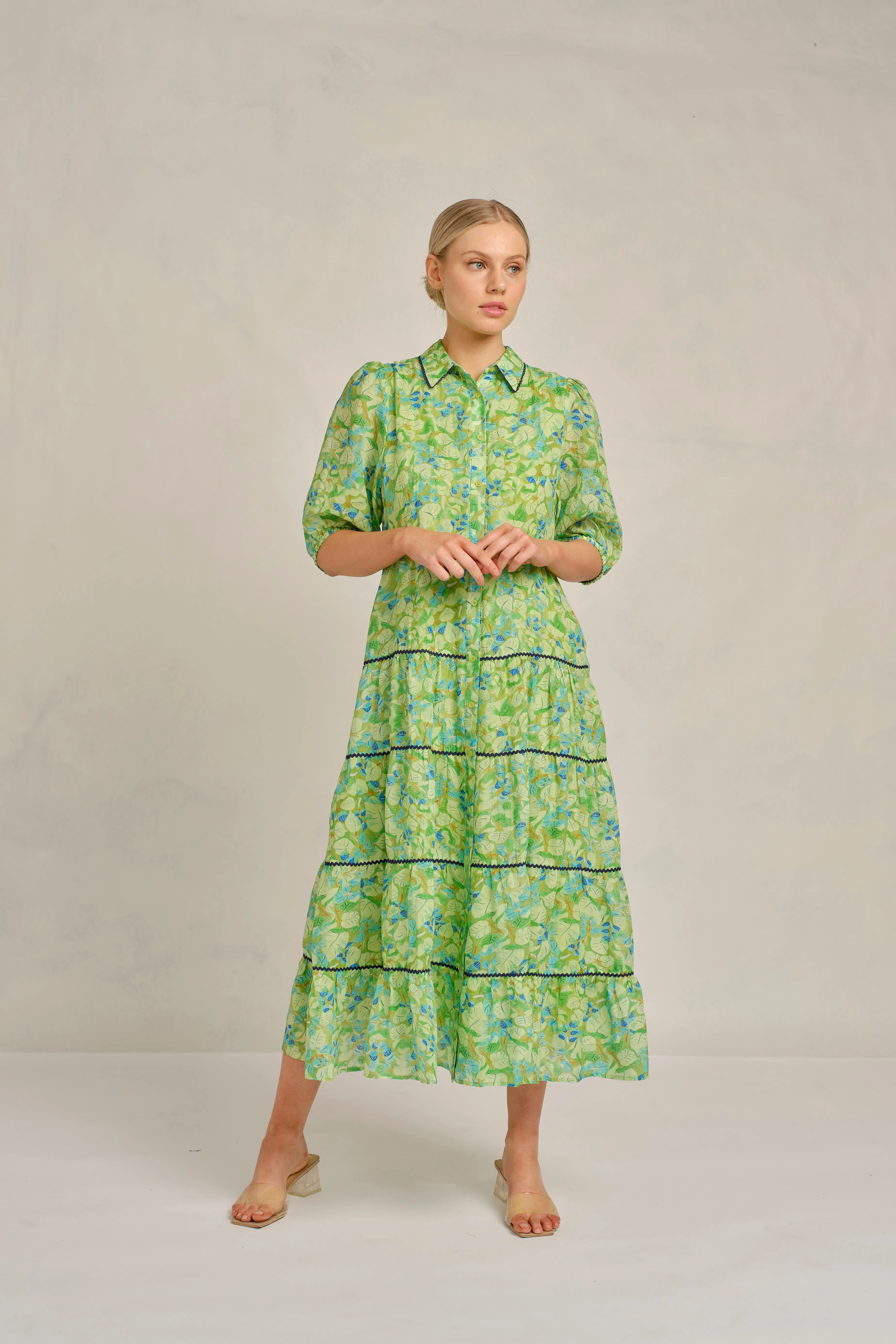 Marlow Ramie dress in Meadow Delilah Print
