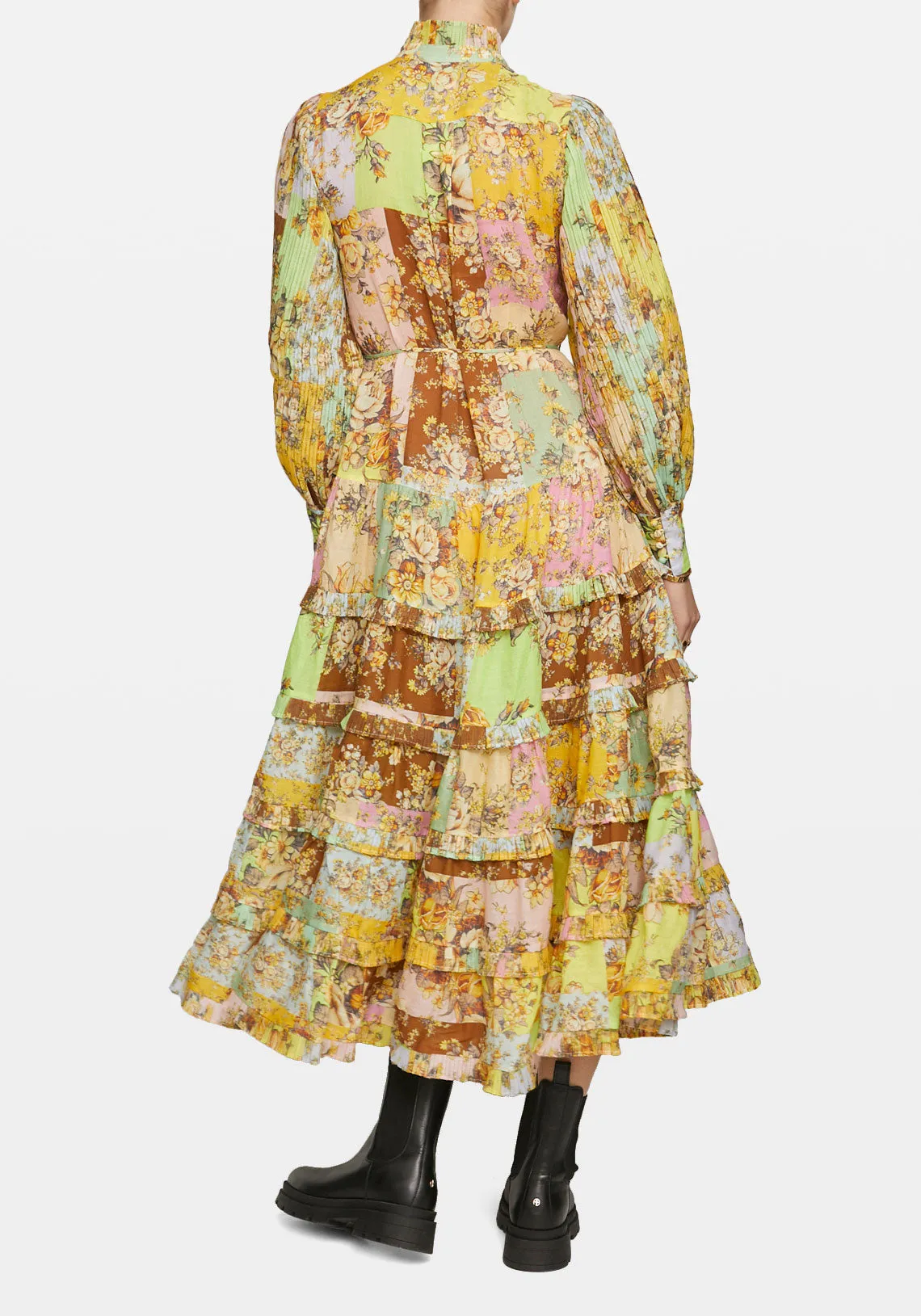 MATILDE PLEAT SHIRT DRESS MULTI