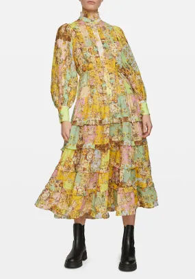 MATILDE PLEAT SHIRT DRESS MULTI