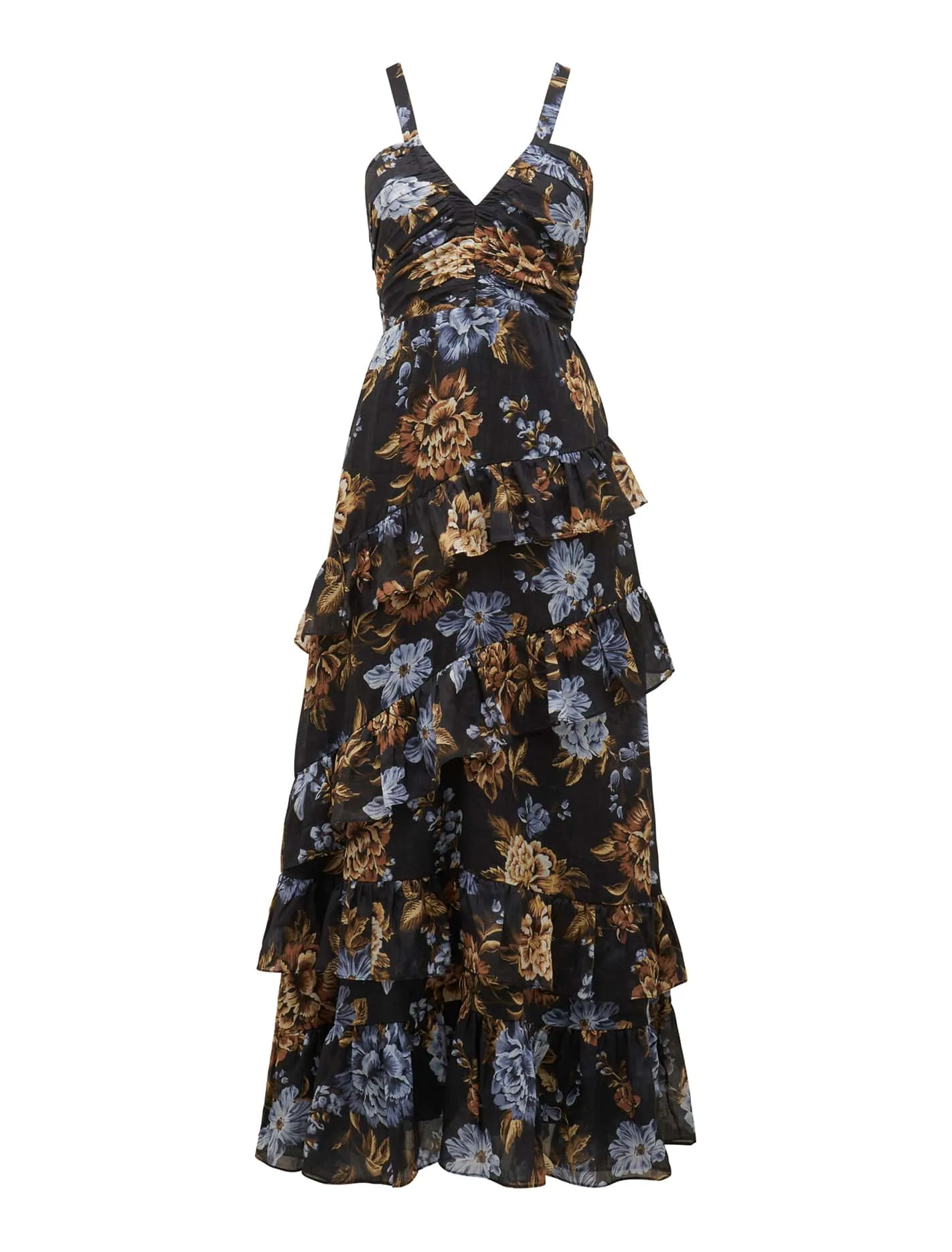 Maya Ruffle Midi Dress