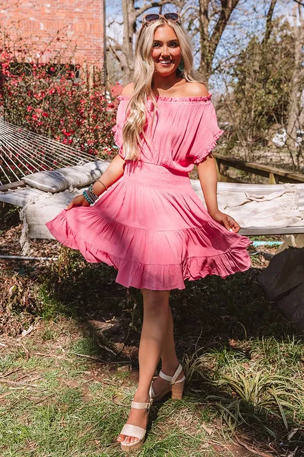 Mediterranean Moment Dress In Pink