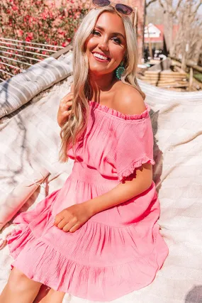 Mediterranean Moment Dress In Pink