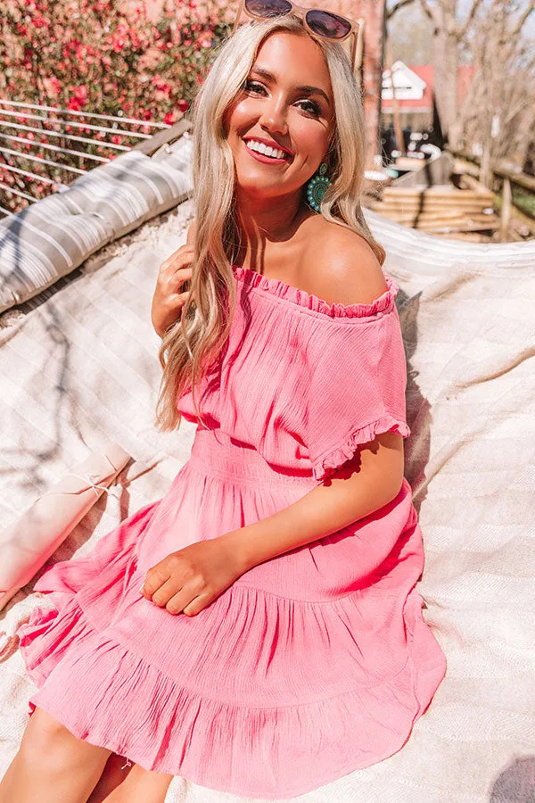 Mediterranean Moment Dress In Pink