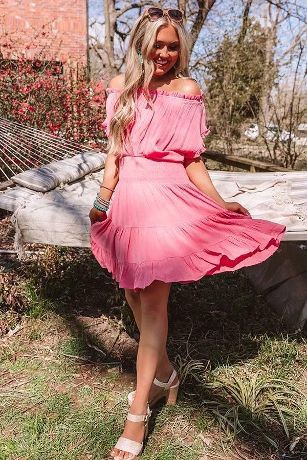 Mediterranean Moment Dress In Pink