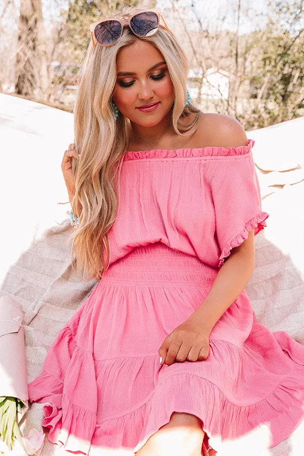 Mediterranean Moment Dress In Pink