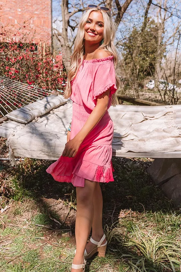 Mediterranean Moment Dress In Pink