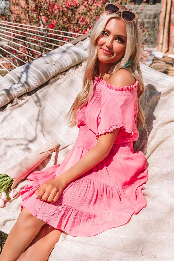 Mediterranean Moment Dress In Pink