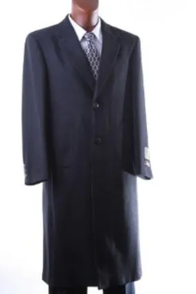 Mens Luxury Wool Hand- Full Length Topcoat