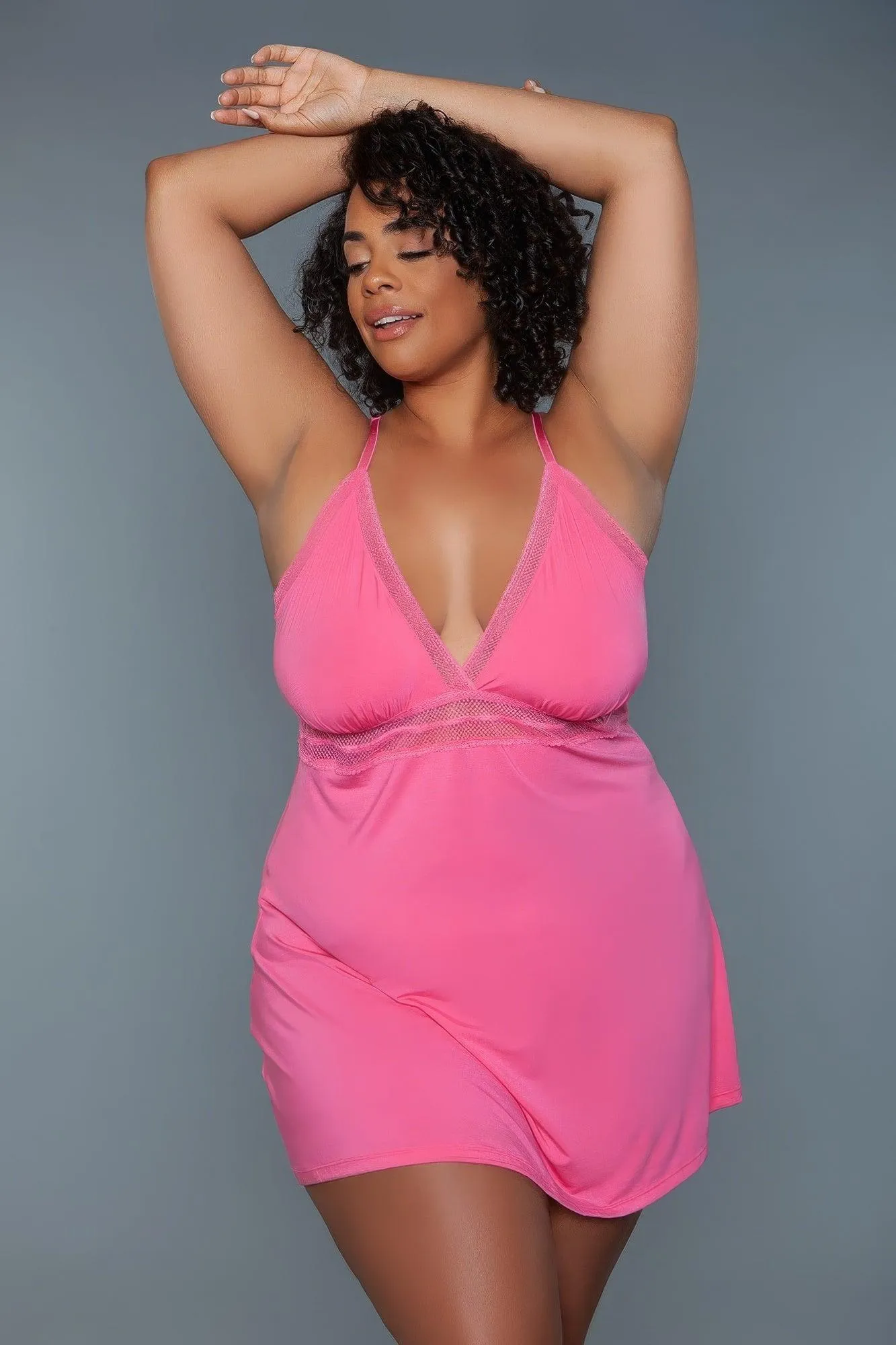Mini-length Babydoll Nightie Plus 1 Pc