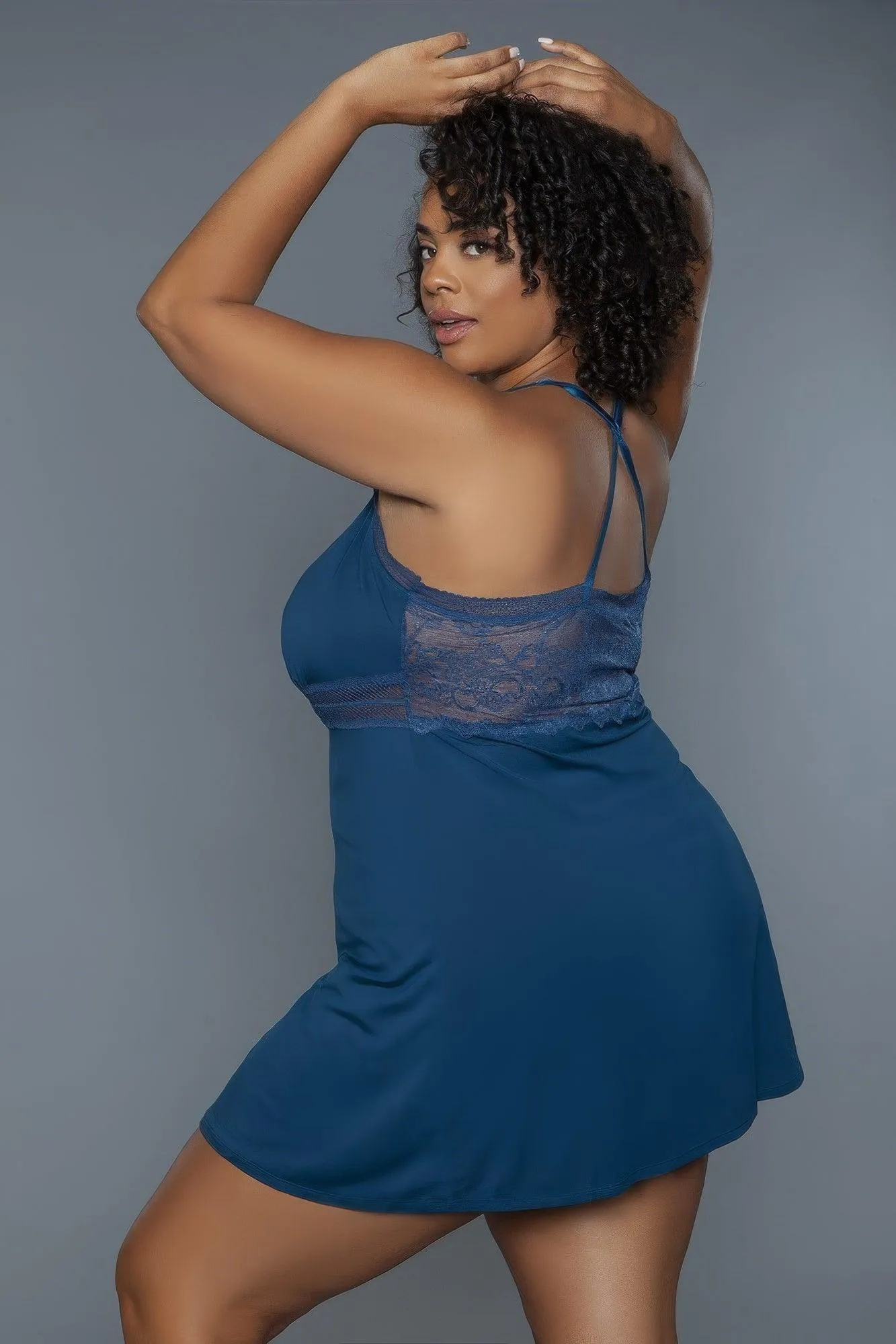 Mini-length Babydoll Nightie Plus 1 Pc