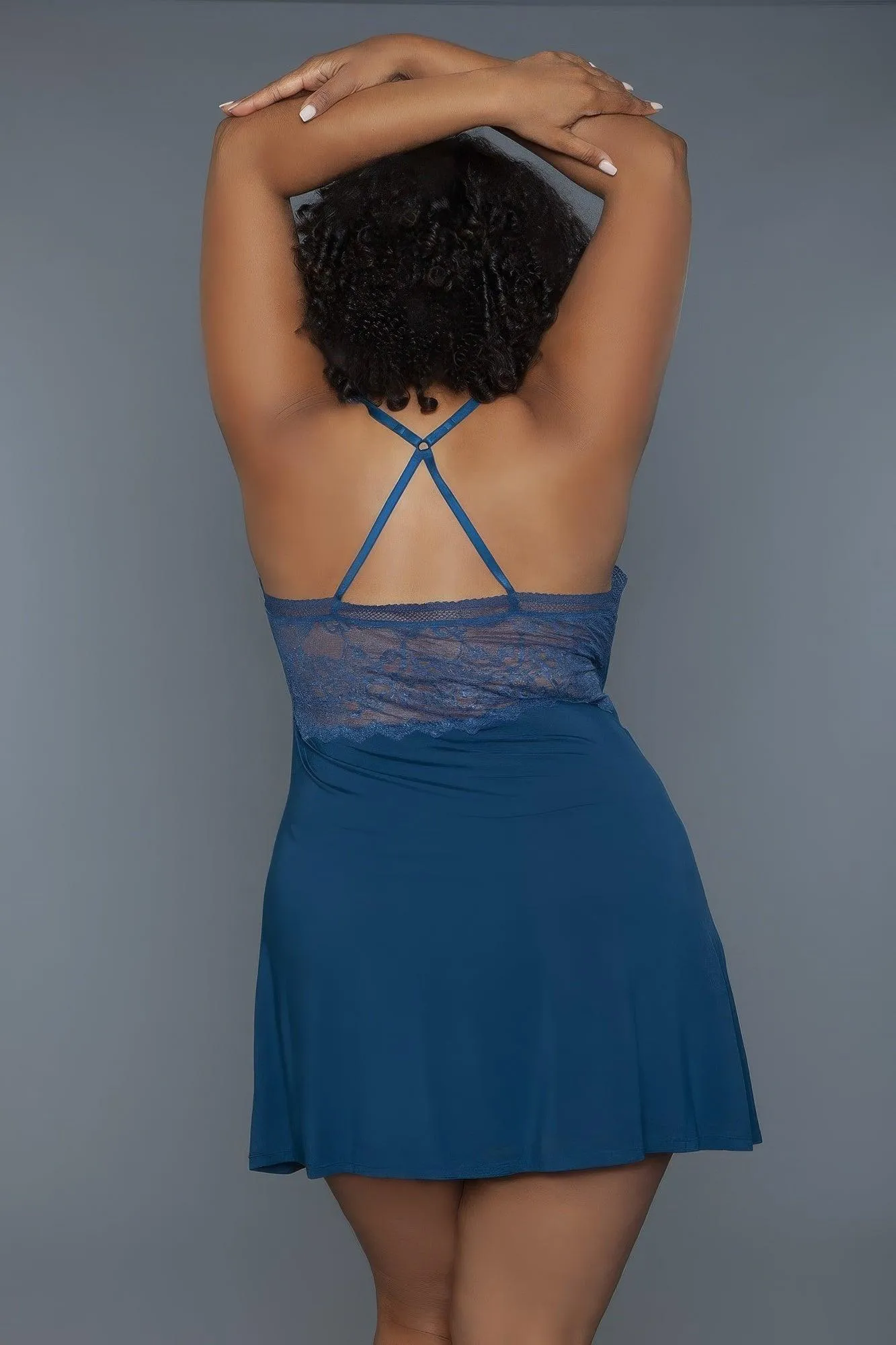 Mini-length Babydoll Nightie Plus 1 Pc