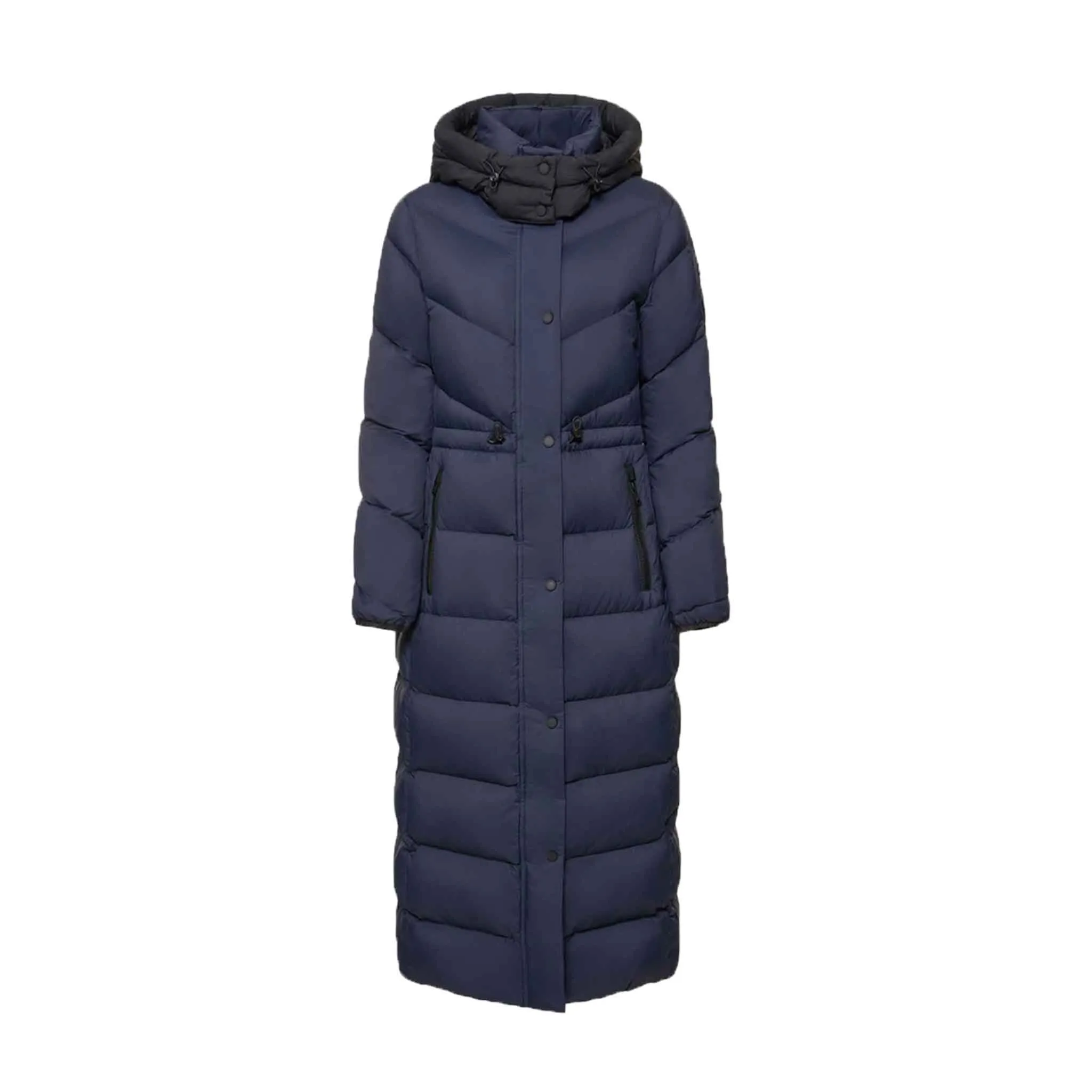 Moose Knuckles Womens Flighweight Belle Cote Parka in Navy