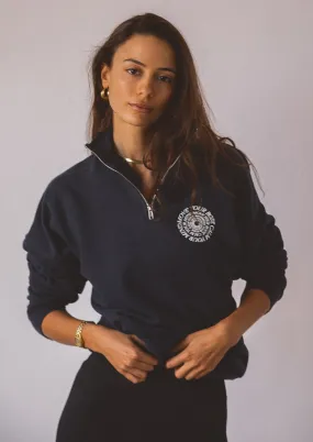 move your body 1/4 zip sweatshirt - Navy