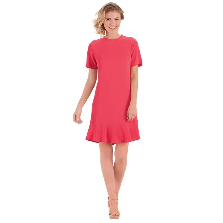 Mudpie Women's Farrah Flounce Dress/Watermelon